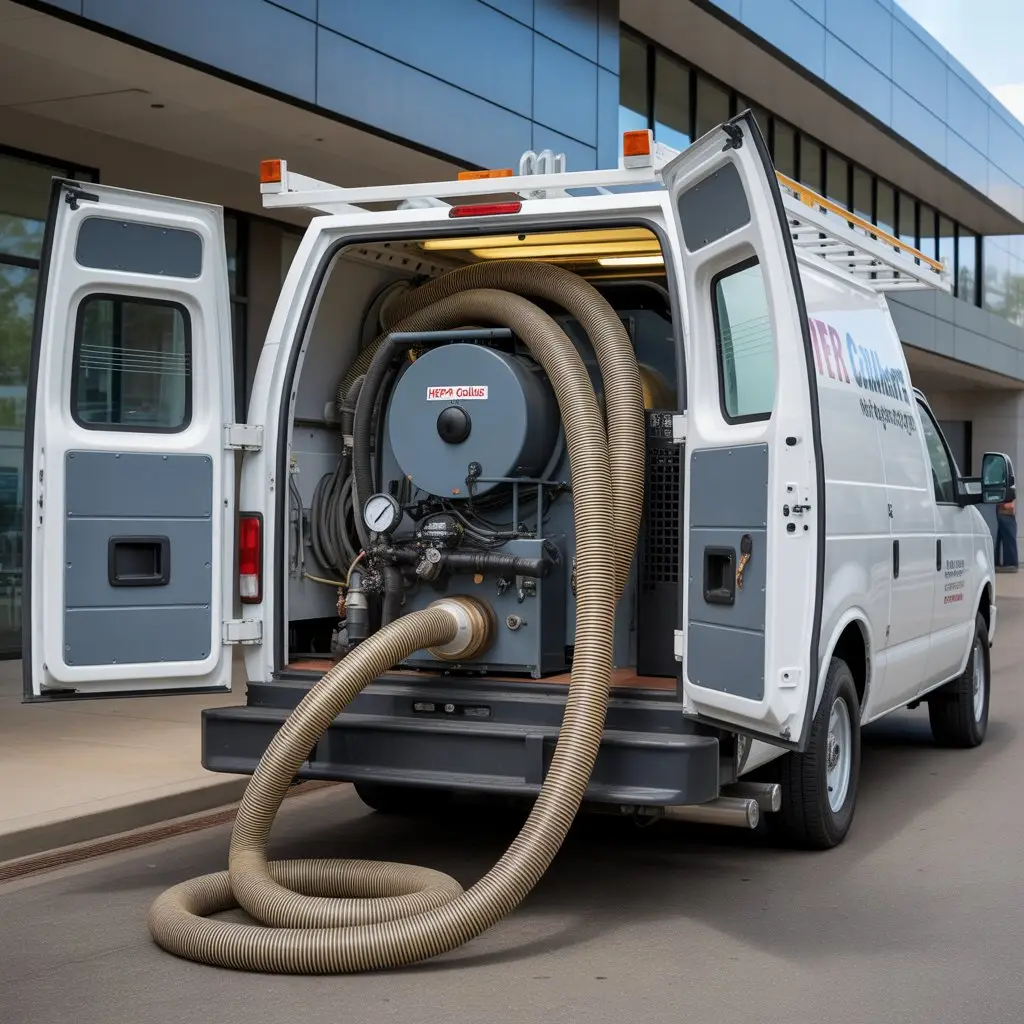 High-capacity truck-mounted HEPA vacuum system for commercial duct cleaning Fort Collins